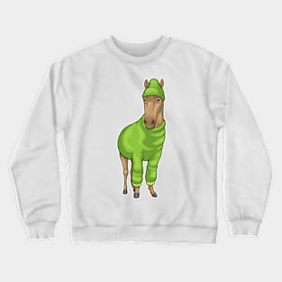 Horse Sweater Beanie Crewneck Sweatshirt